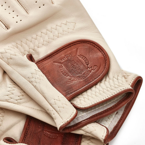 PRO Cream Cabretta Leather Golf Gloves (2 Pack)