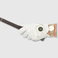 PRO Cabretta Leather Golf Glove - White + Marker